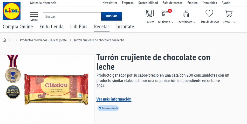 Turron marca blanca lild