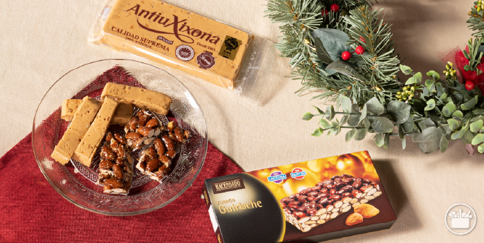 Turrón de almendra y guirlache fotografiado en una campaña anterior de Mercadona
