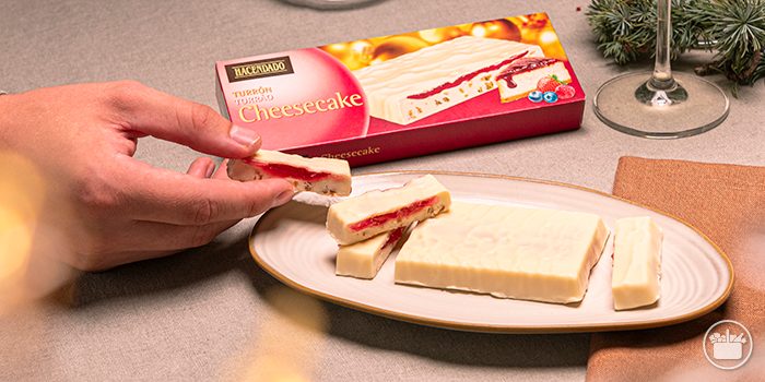Imagen ilustrativa del turrón de cheesecake de Mercadona de una campaña anterior