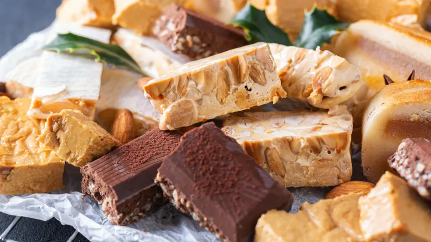 turrón casero duro y blando