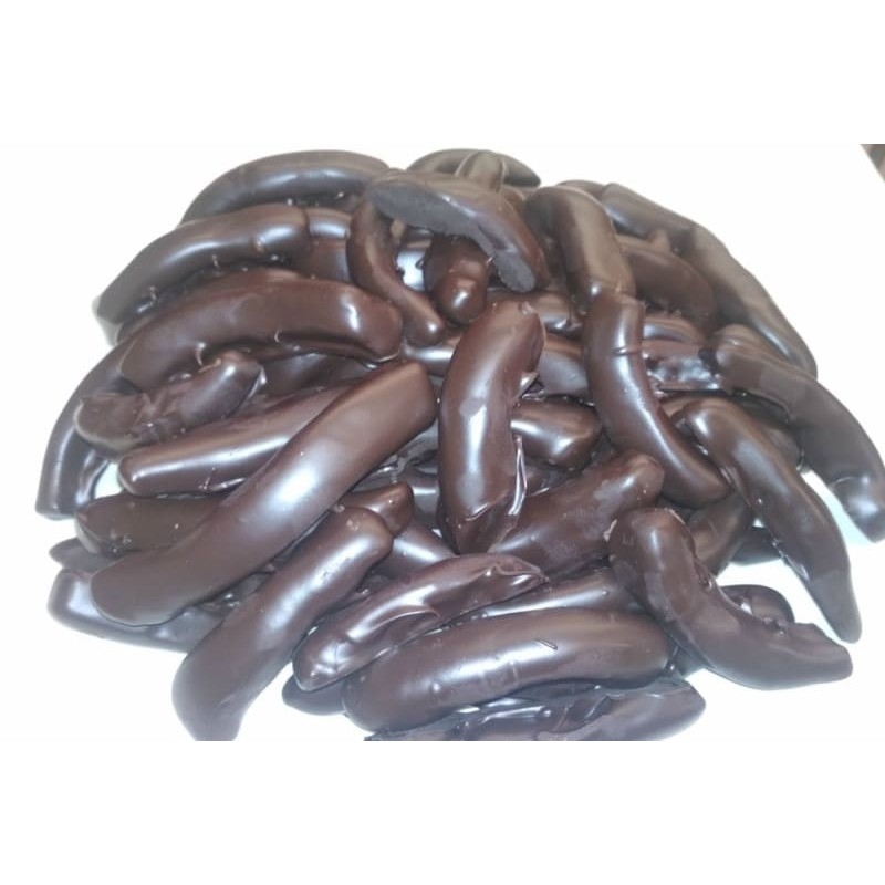 Tiras de naranja confitada bañadas en chocolate del catálogo de Turrones y Dulces