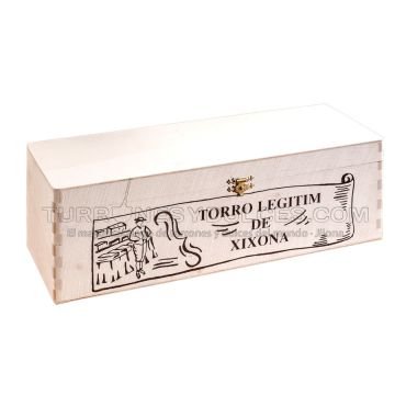 Caja Madera con Tapa para 3 turrón de 500 gramos