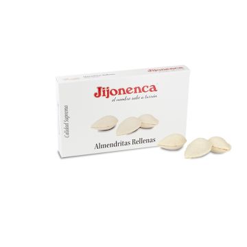 Almendritas rellenas de turrón 150g - Estuche Jijonenca