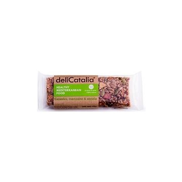 Barrita ecológica de cereales, manzana y canela de DeliCatalia 40g
