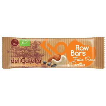 Barrita ecologica Raw de Frutos secos y semillas de deliCatalia de 30g