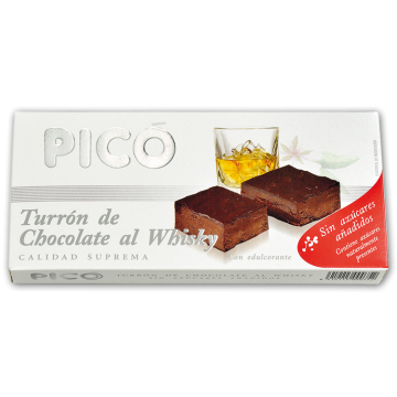Turrón de Chocolate al Whsky Sin azúcar