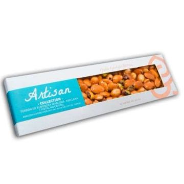 Turrón de Almendra Marcona, Avellana y Pistacho Cristal, 220 g