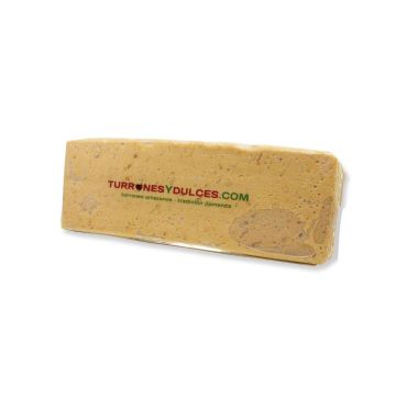 turrón de jijona de 500 grames, barra gruesa