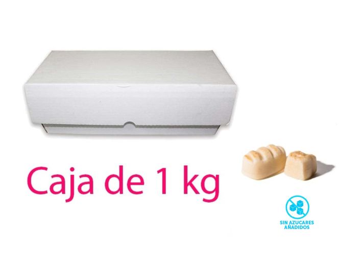 Mazapán sin azúcares añadidos, figuritas individuales en caja de 1kg