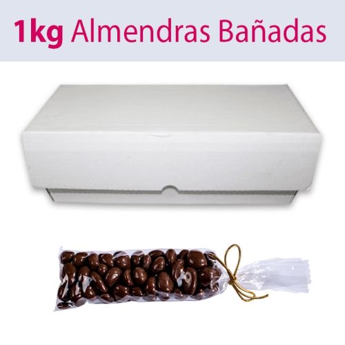 Ametlles cobertes banyades de Xocolata (bossa cel·lofana 150 grs.) - Confits de xocolata o xocoperles