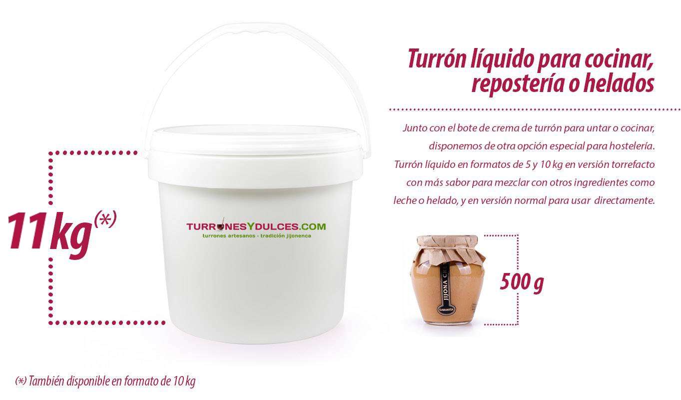 Bote turr&oacute;n para helado y crema untar