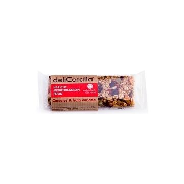 Barrita ecol&oacute;gica de cereales y fruta variada de deliCatalia de 50gr