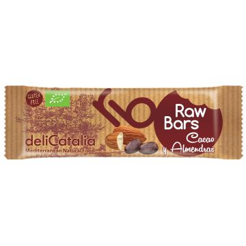 Expositor 25 barritas energeticas de cacao y almendras 30 g DeliCatalia