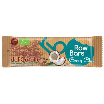 Expositor de 25 barritas energeticas de coco y chia 40 g DeliCatalia