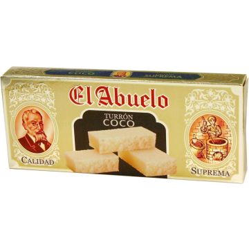 Turrón Coco 300 grs. El Abuelo
