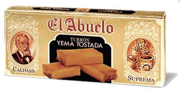Turrón Yema Tostada 300 grs. El Abuelo