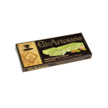 Turrón de mazapán pistacho 200 gr. Calidad suprema - El Artesano  