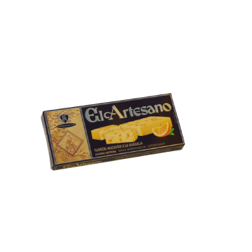 Turrón de mazapán a la naranja 200 gr. Calidad suprema - El Artesano  