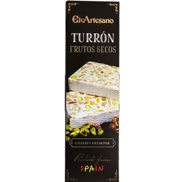 Turrón de Frutos Secos en barritas de 70 gr. - El Artesano