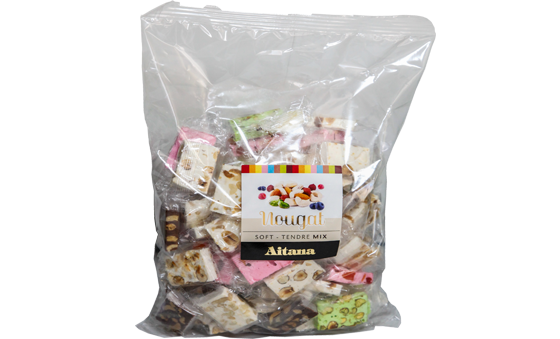 Surtido de turrones nougat presentado en bolsa - El Artesano/Aitana 300G