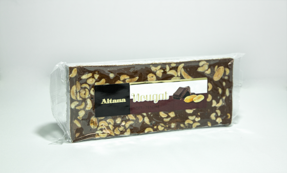 Turrón Nougat de Chocolate con Cacahuete - El Artesano/Aitana 300g 