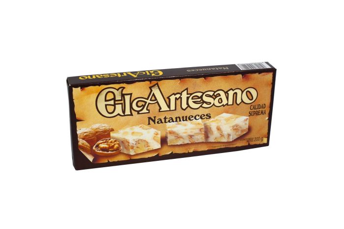 Turrón de nata nueces 200 gr. Calidad suprema - El Artesano   