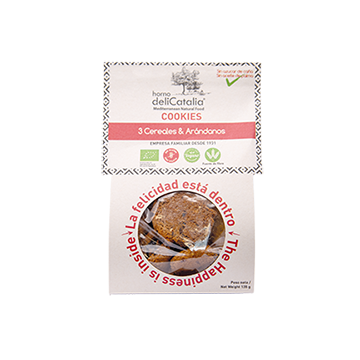 Cookies de 3 Cereales & Arándanos Eco Orgánico 