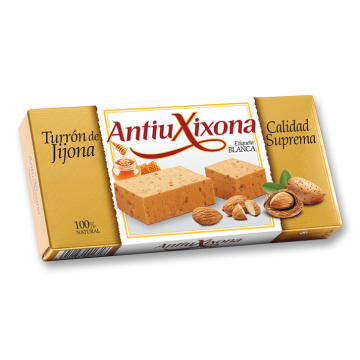 Turrón de Jijona (blando) Antiu Xixona Etiqueta Blanca