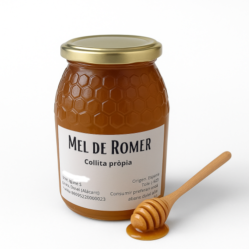 Miel de Romero Cruda y 100% natural 