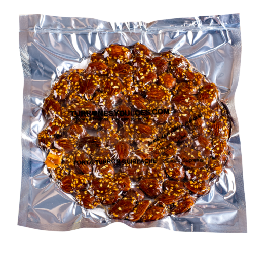 Guirlache turrón in round sahpeof 200 grams