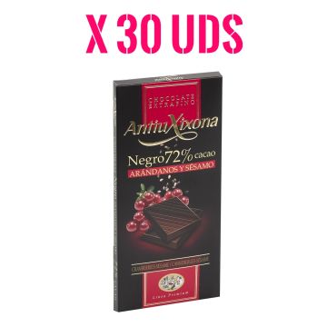 Caja Chocolate Negro Antiu Xixona con arandanos