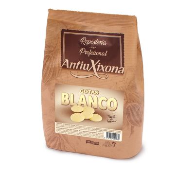 Gotas o pepitas de Chocolate Blanco 1 KG - Antiu Xixona - Monedas para fundir o derritir