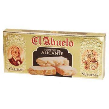 Caja de 24 unidades de Turrón de Alicante (duro) El Abuelo