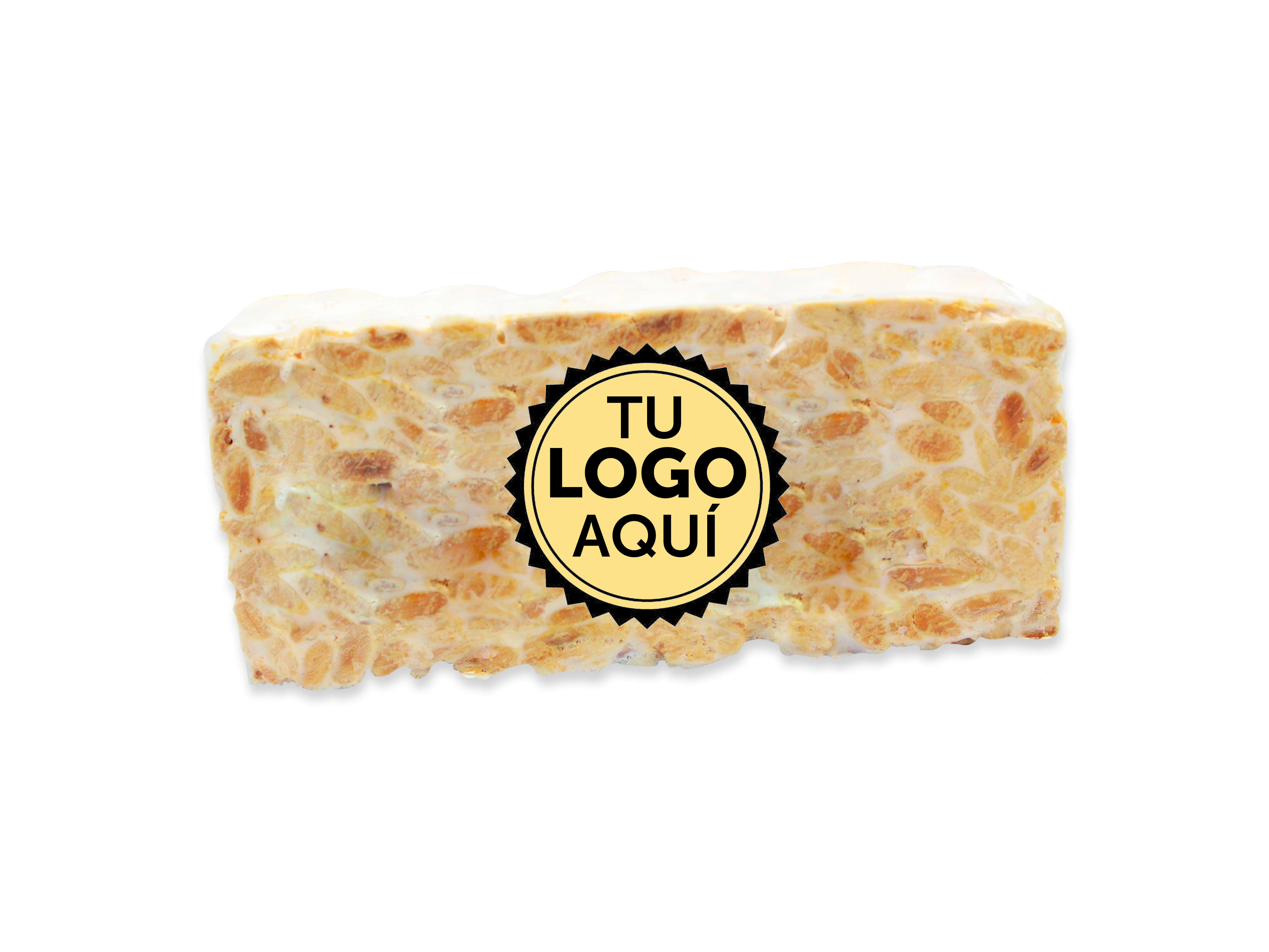 Turrón de Alicante con logotipo personalizado