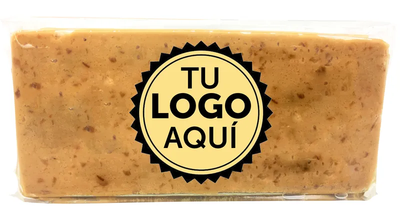 Turr&oacute;n personalizado con el logotipo de tu empresa