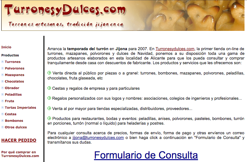 turrones en internet turrones 2005