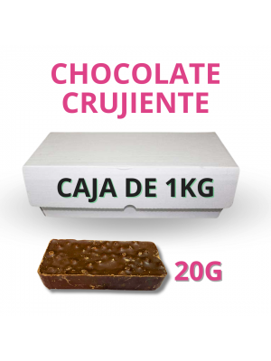 CAJA DE CHOCOLATE CRUJIENTE 20G