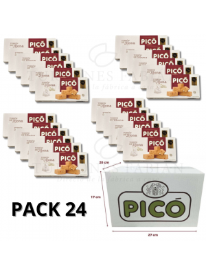 CAJA DE 24 UNIDADES DE TURRON DE JIJONA PICO 200 GRS 