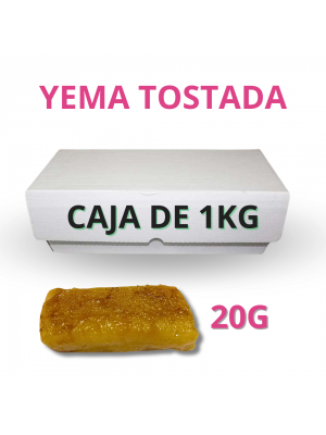 CAJA PORCIONES DE YEMA TOSTADA 20G