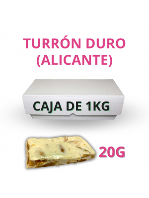 PORCION DE TURRON CAJA 20G