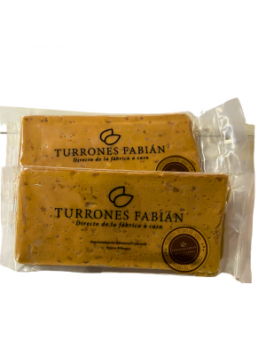 Turrón de Jijona Blando Turrones Fabián 300g - 64% Almendra Marcona | Denominación de Origen