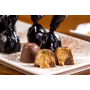 Bombones de chocolate rellenos de turrón