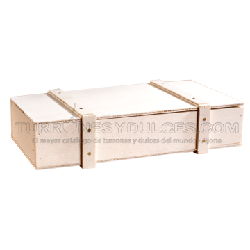 Turrón a la Piedra Artesano – caja de madera 300 g