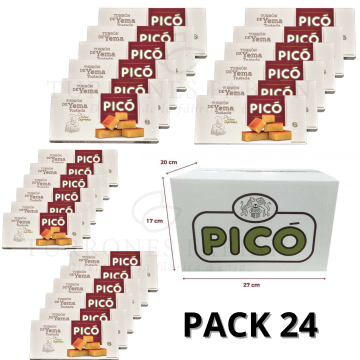 Caja de 24 unidades de Turrón de Yema Pico de 200g
