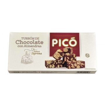 Turrón de Chocolate Con Almendras Picó Calidad Suprema 200g