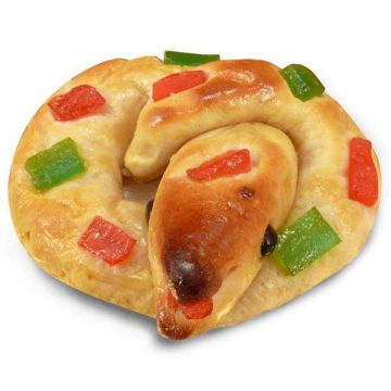 Anguila de Mazapan rellena de Yema