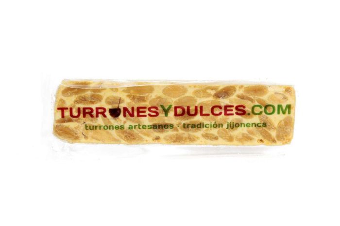 Porciones 50 gramos de Turrón de Alicante artesano