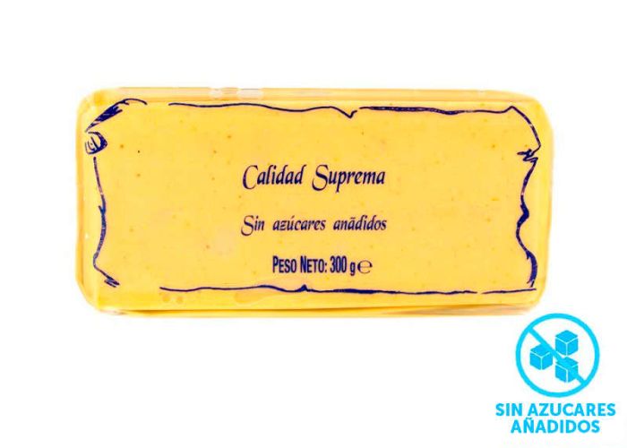 Turrón blando sin azúcares añadidos de crema de almendras, 300 gramos