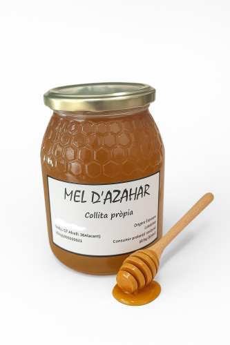 Miel Azahar Cruda y 100% natural