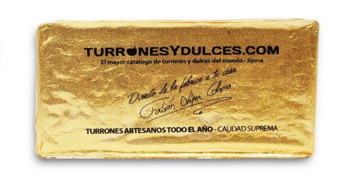 Turrón de Jijona Gourmet 70% almendra marcona- LingoTerró de Oro - 500g